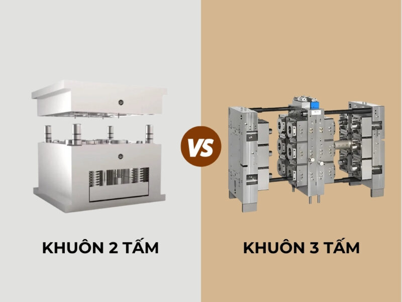 So sánh khuôn ép nhựa 2 tấm và 3 tấm