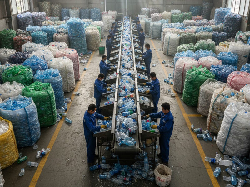 tóm tắt tình hình tái chế nhựa tại các nhà máy