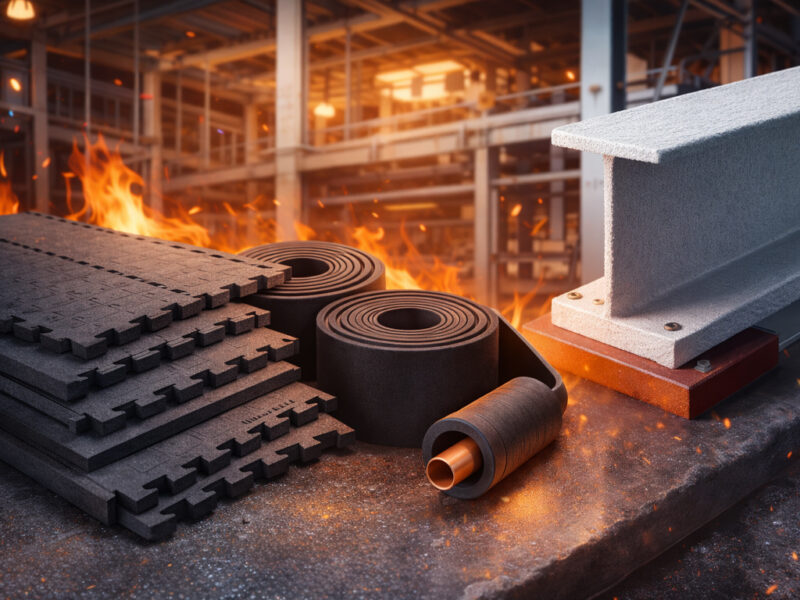 Hợp chất cao su chống cháy không chì cho ứng dụng xây dựng