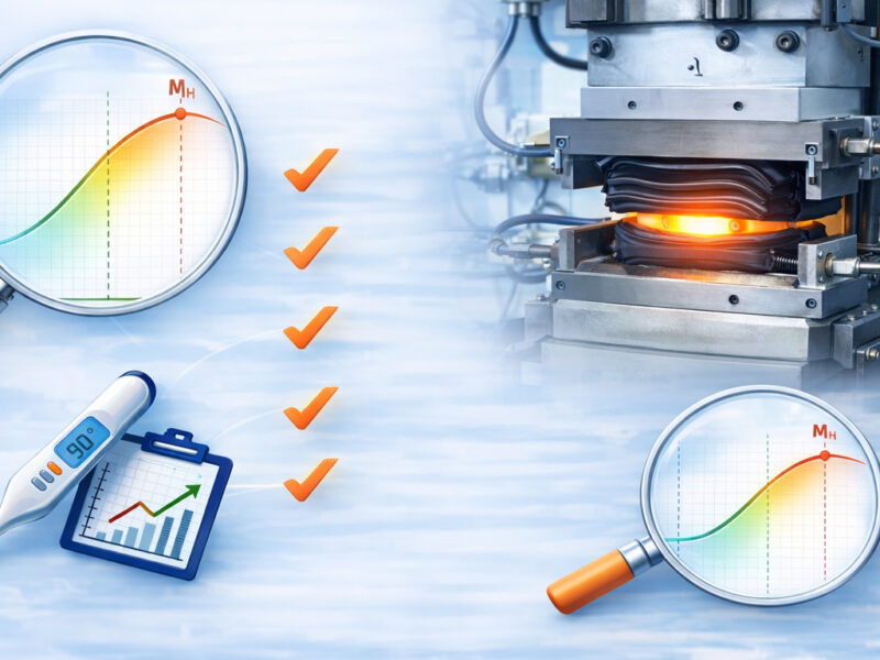 Biểu đồ Rheometer và thiết lập thời gian ép cao su